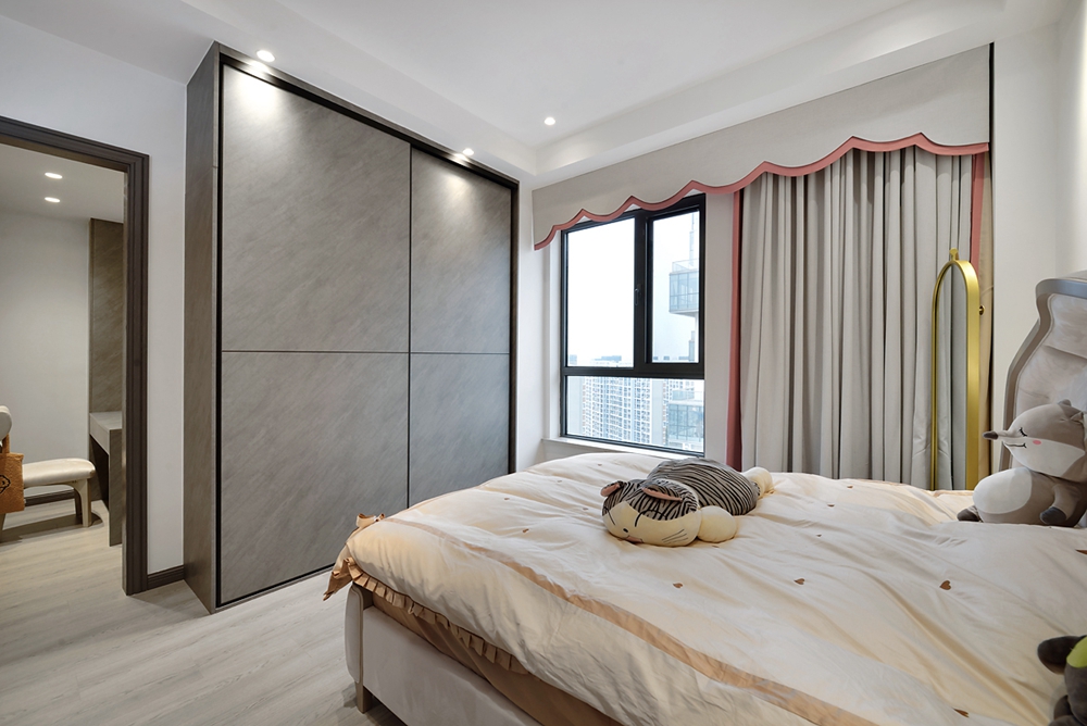 嘉定区保利天琴语280平方新中式风格叠墅卧室装修效果图