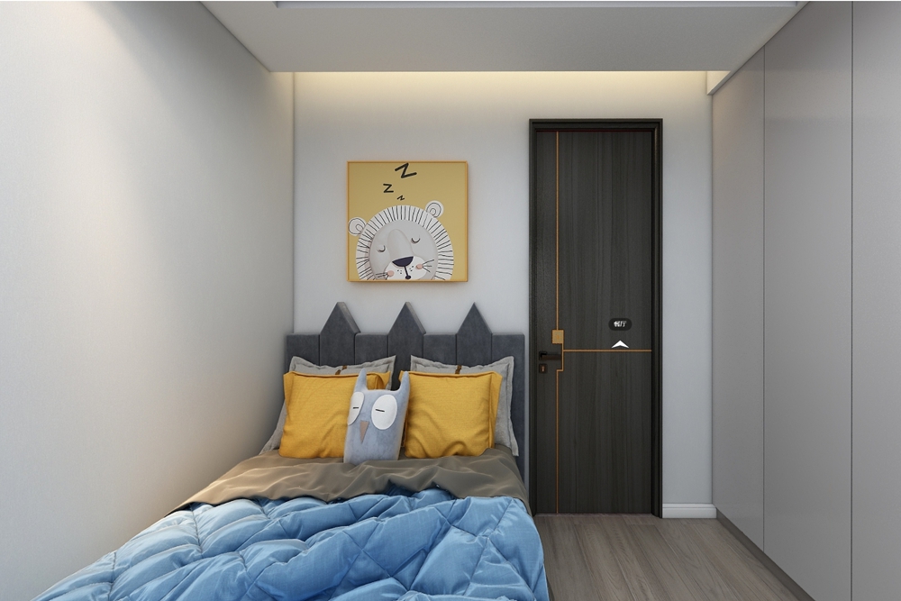 浦东新区幸福家园200平轻奢卧室装修效果图