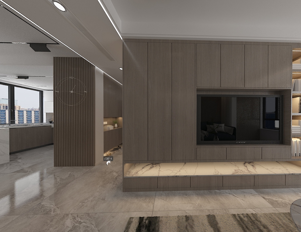杨浦区海上硕和城170平方现代简约风格大平层卧室装修效果图