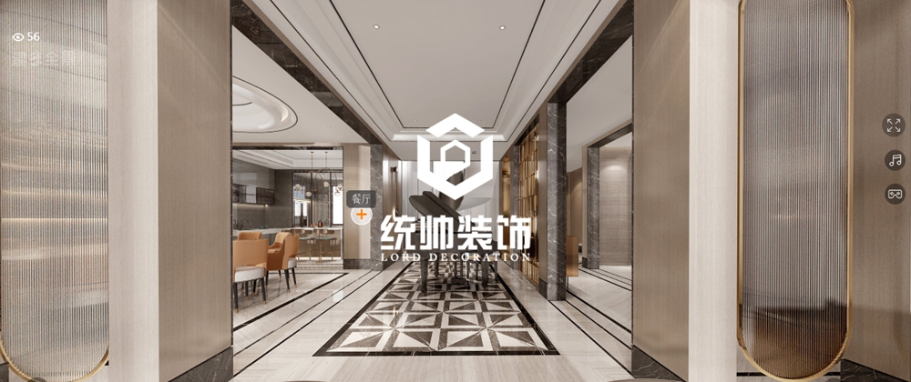 青浦区名人世家650平方轻奢风格别墅客厅装修效果图