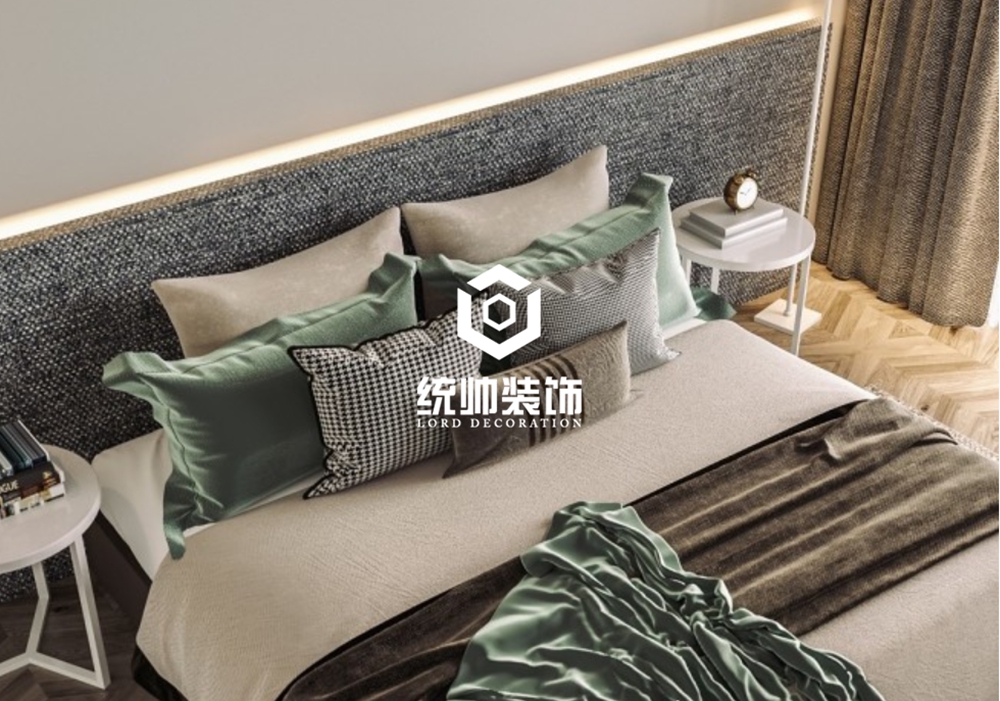 松江区龙户星图240平方现代简约风格平层卧室装修效果图
