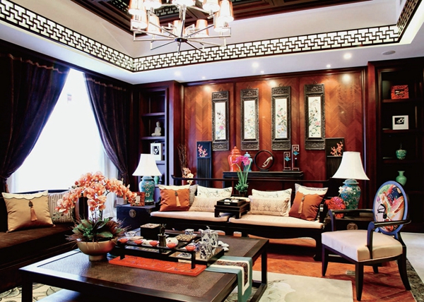 上海中式别墅装修公司哪家好?300平中式别墅装修，第一眼就很古典优美!