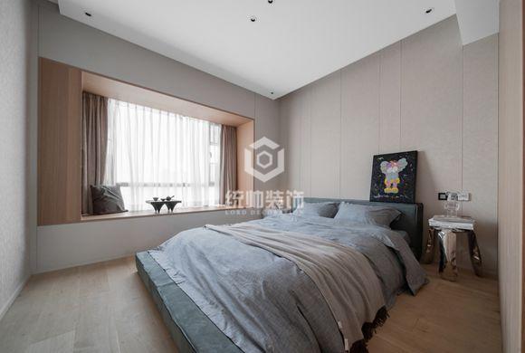 闵行区春申万科城140平方现代简约风格大平层卧室装修效果图
