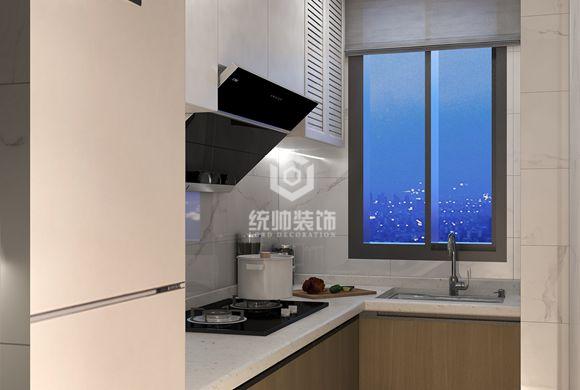 浦東新區綠川小區76平現代簡約廚房裝修效果圖
