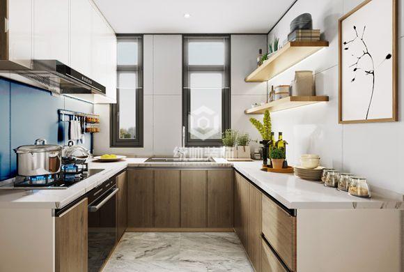 浦东新区公元2040140平方轻奢风格复式厨房装修效果图