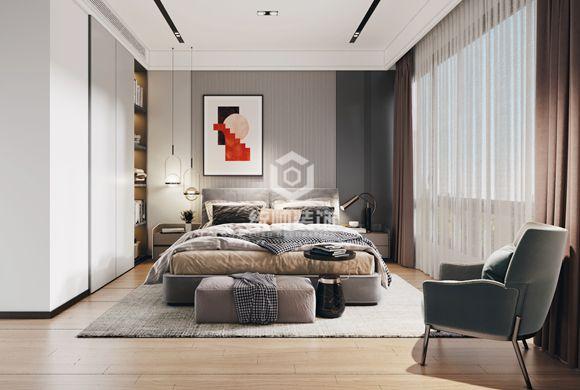 浦东新区公元2040140平方轻奢风格复式卧室装修效果图