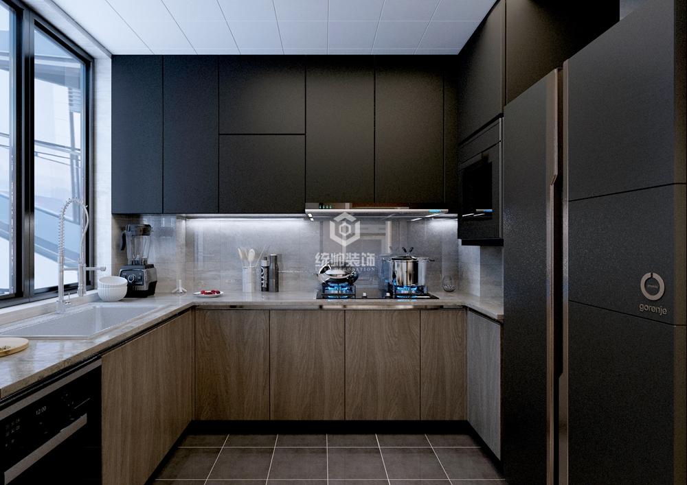 长宁区虹桥晶典苑105平方现代简约风格两房厨房装修效果图