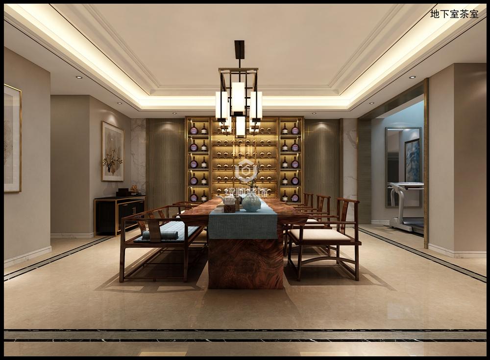 松江区法兰西世家350平方轻奢风格别墅地下室装修效果图