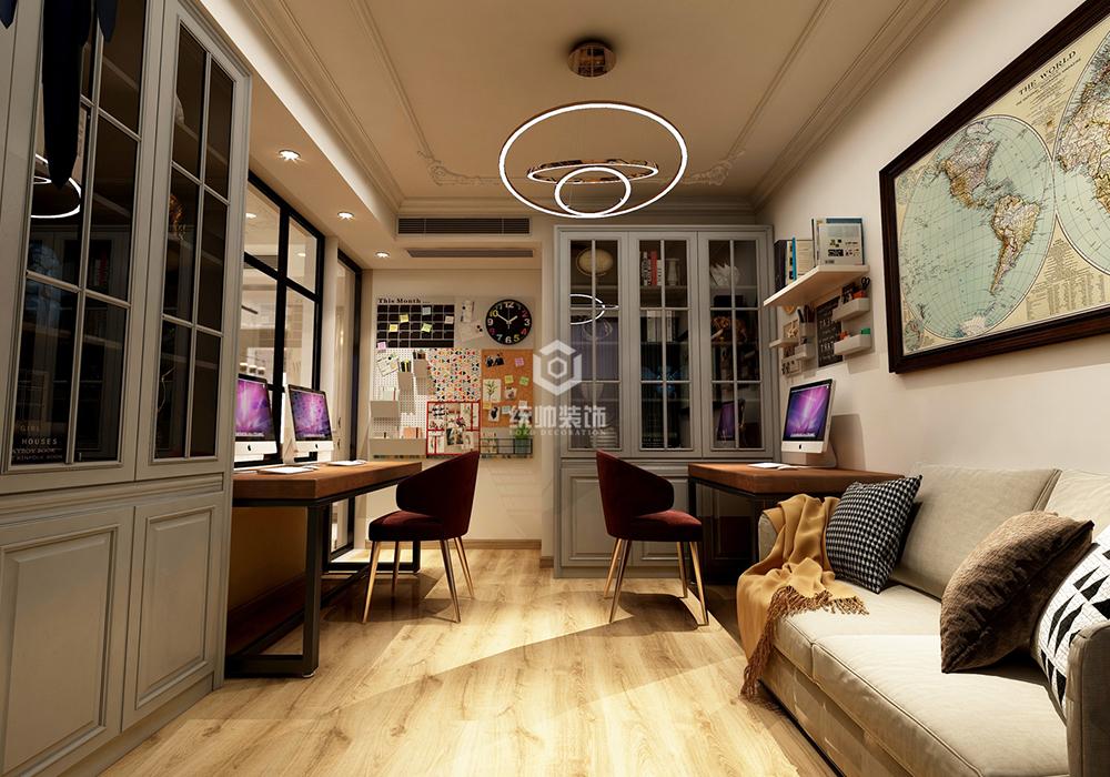 浦东新区金融家130平方轻奢风格3房2厅书房装修效果图