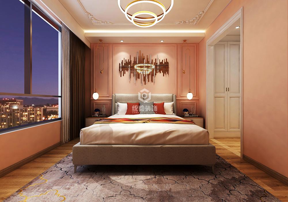 浦东新区金融家130平方轻奢风格3房2厅卧室装修效果图