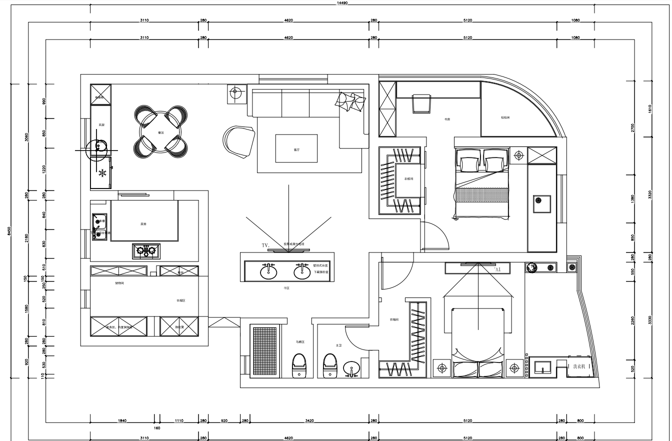 宏业公寓户型分析图