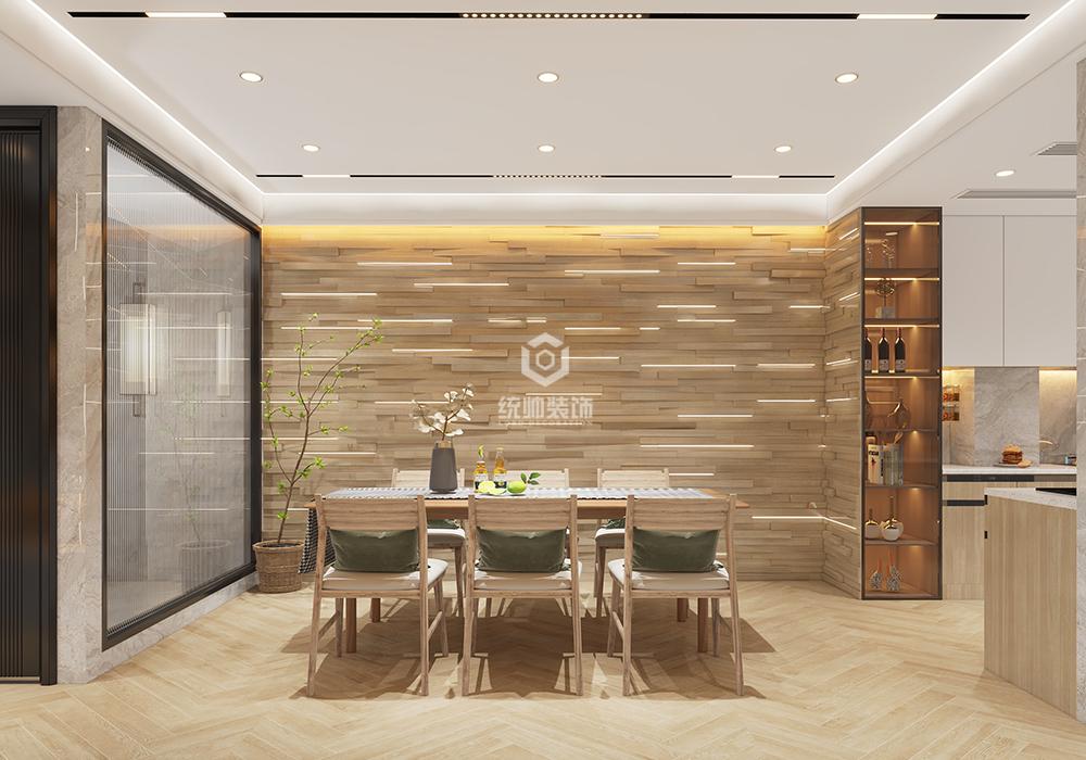 宝山区绿地·海域笙晖小区224平方日式风格4室2厅餐厅装修效果图
