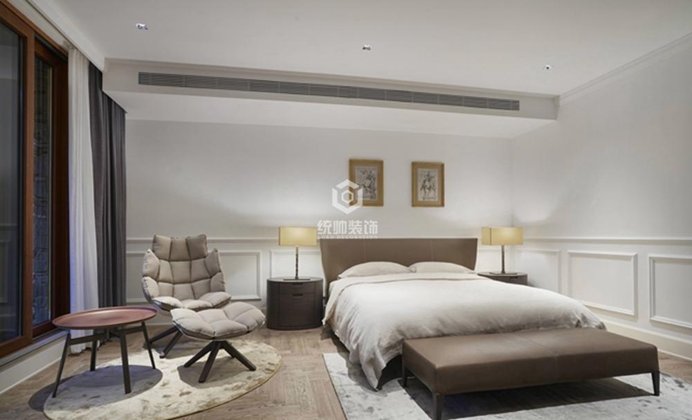 上海周边翡翠天辰205平美式卧室装修效果图