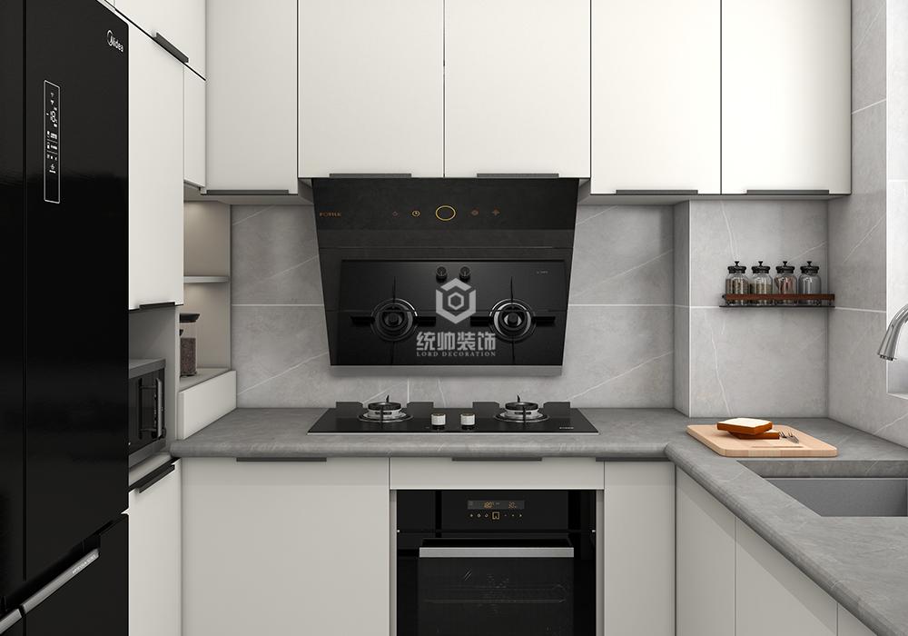 金山區新未來樾湖110平現代簡約廚房裝修效果圖