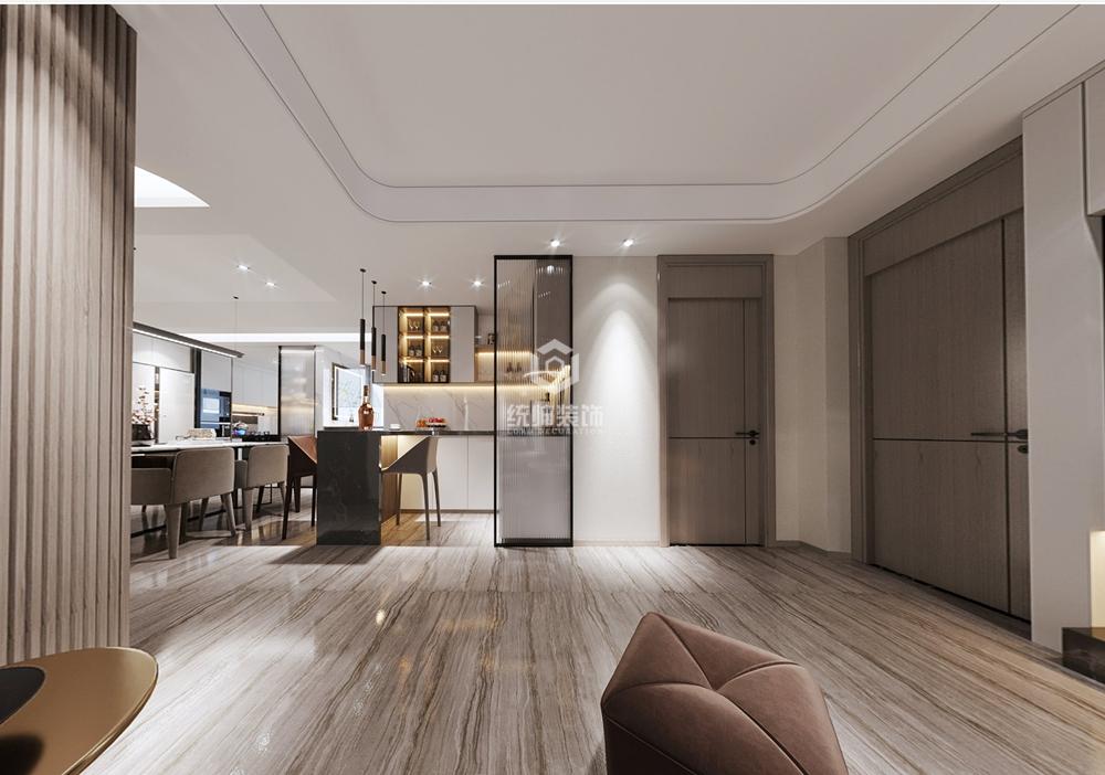 黃浦區張先生公寓160平輕奢客廳裝修效果圖