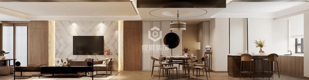 青浦区中信泰富159平方中式风格公寓客厅装修效果图