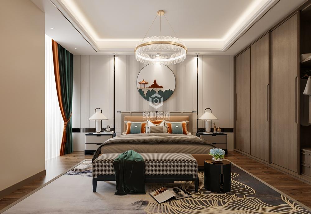 青浦区中信泰富159平方中式风格公寓卧室装修效果图