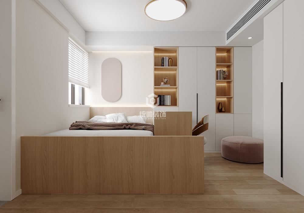 浦东新区远东小区85平方现代简约风格三室两厅卧室装修效果图