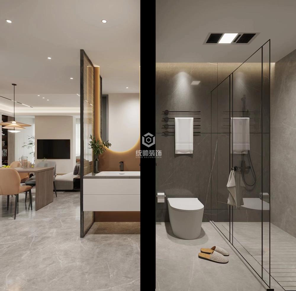浦东100平现代简约风格公寓装修效果图