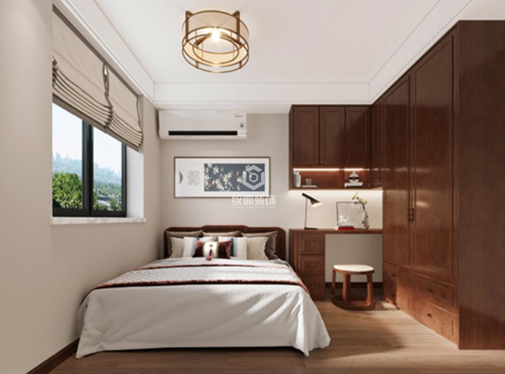 黄浦区阳光公寓85平方新中式风格两室一厅卧室装修效果图
