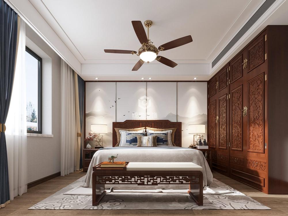 黄浦区阳光公寓85平新中式卧室装修效果图