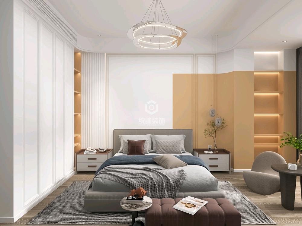 崇明区海和院188平方现代简约风格下叠卧室装修效果图