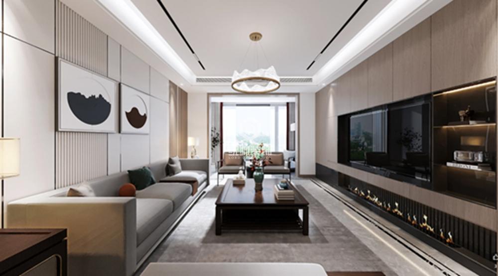 松江区中海豪庭208平中式风格4室2厅装修效果图
