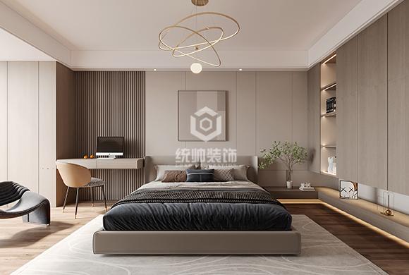 杨浦区同济绿园90平方现代简约风格三房两厅卧室装修效果图