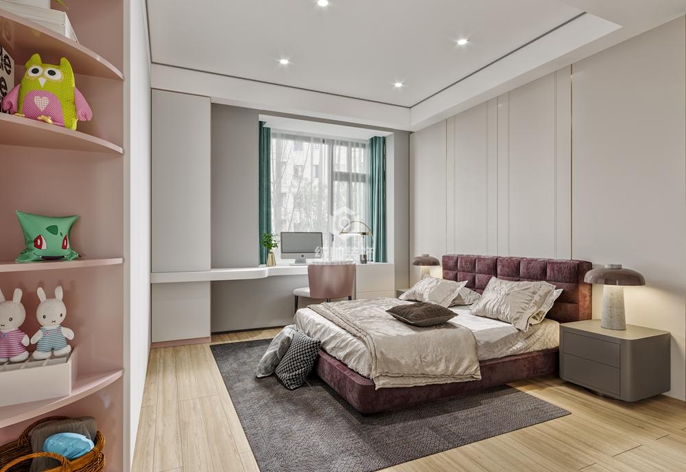 徐汇区尚汇豪庭180平方现代简约风格公寓卧室装修效果图