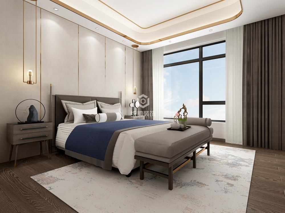 上海周邊萬山北江園360平中式臥室裝修效果圖