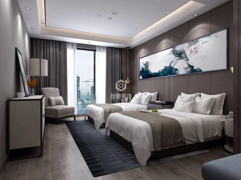 上海周邊碧桂園267平輕奢臥室裝修效果圖