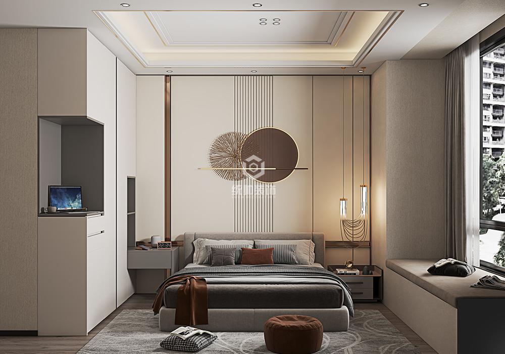 闵行区广南星园122平现代简约卧室装修效果图