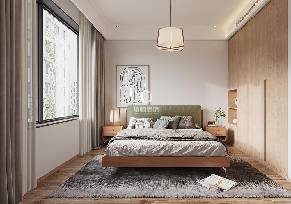 浦东新区绿地东上海66平现代简约卧室装修效果图