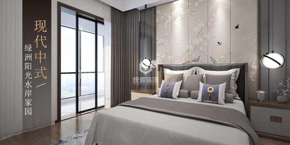 宝山区绿洲阳光水岸家园140平中式卧室装修效果图