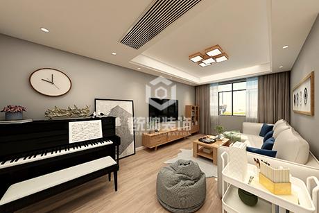 浦东绿缘公寓120平日式风格三房两厅装修效果图