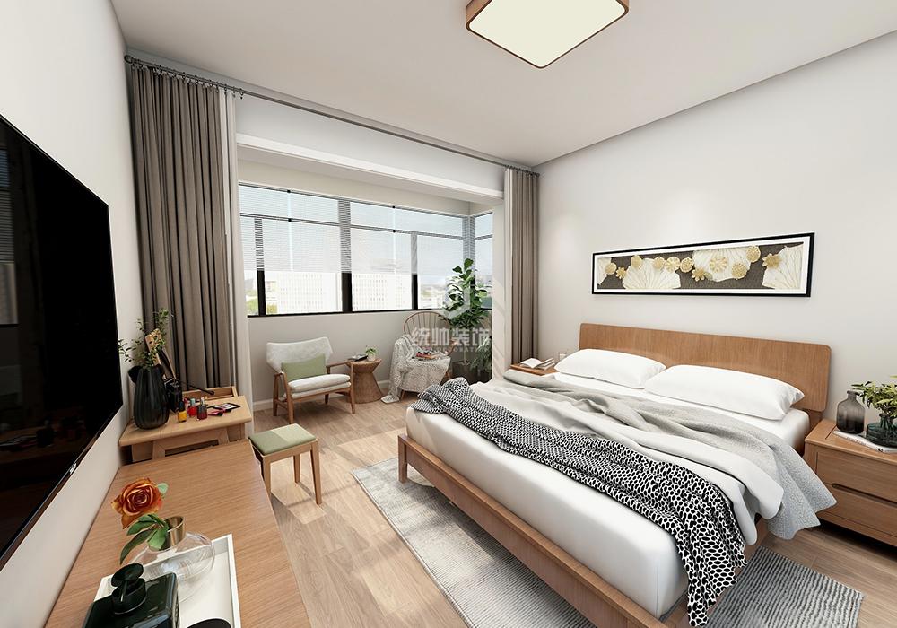 浦東新區綠緣公寓120平日式臥室裝修效果圖