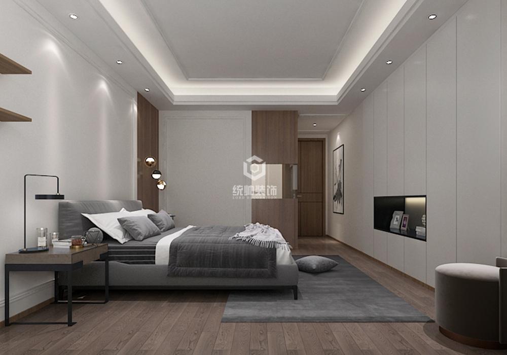 寶山區中環國際公寓110平現代簡約臥室裝修效果圖