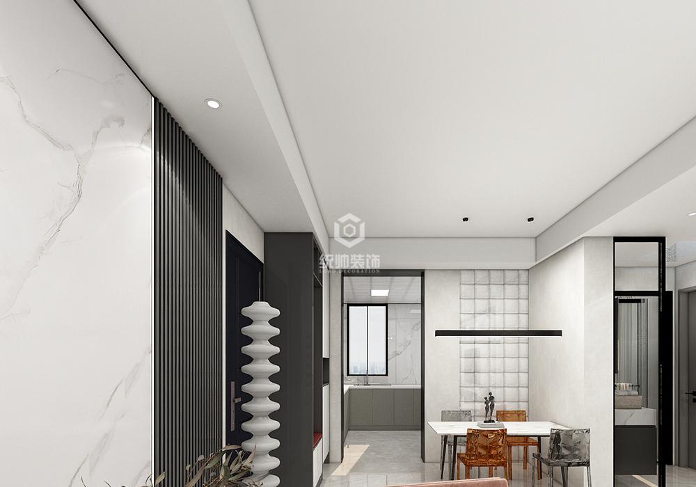 靜安區幸福第一公寓100平現代簡約餐廳裝修效果圖