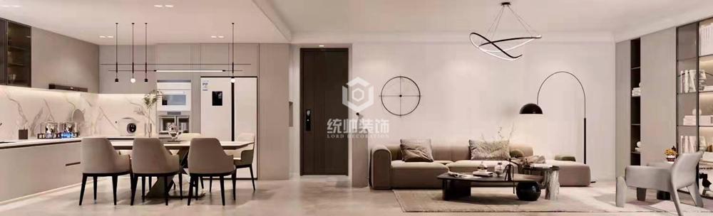 浦东新区证大家园73平现代简约客厅装修效果图
