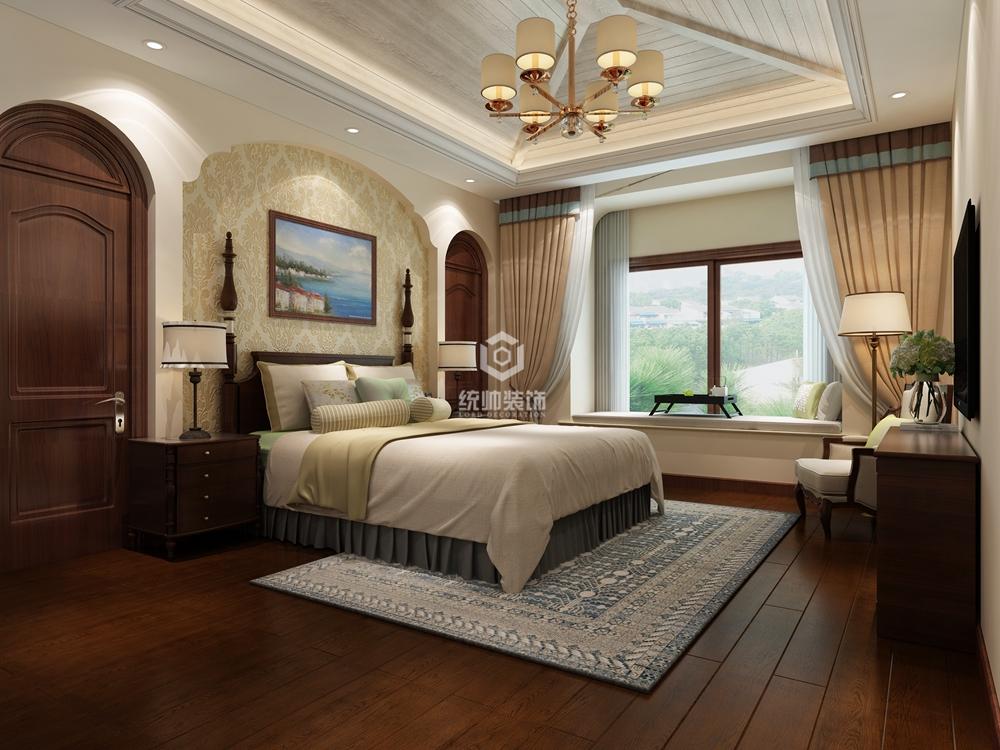 寶山區大華蘭湖天境330平簡美臥室裝修效果圖