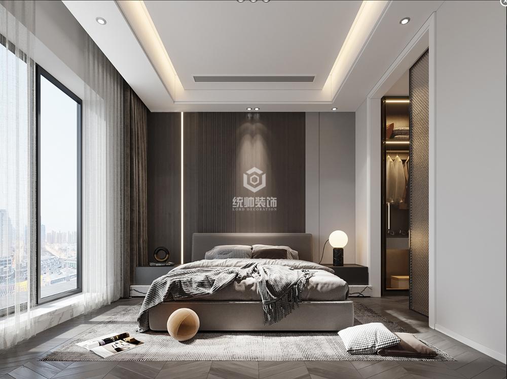浦东新区联洋年华园123平现代简约卧室装修效果图