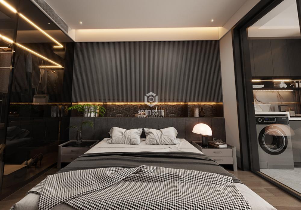 上海周邊建發·悅江南150平現代簡約臥室裝修效果圖