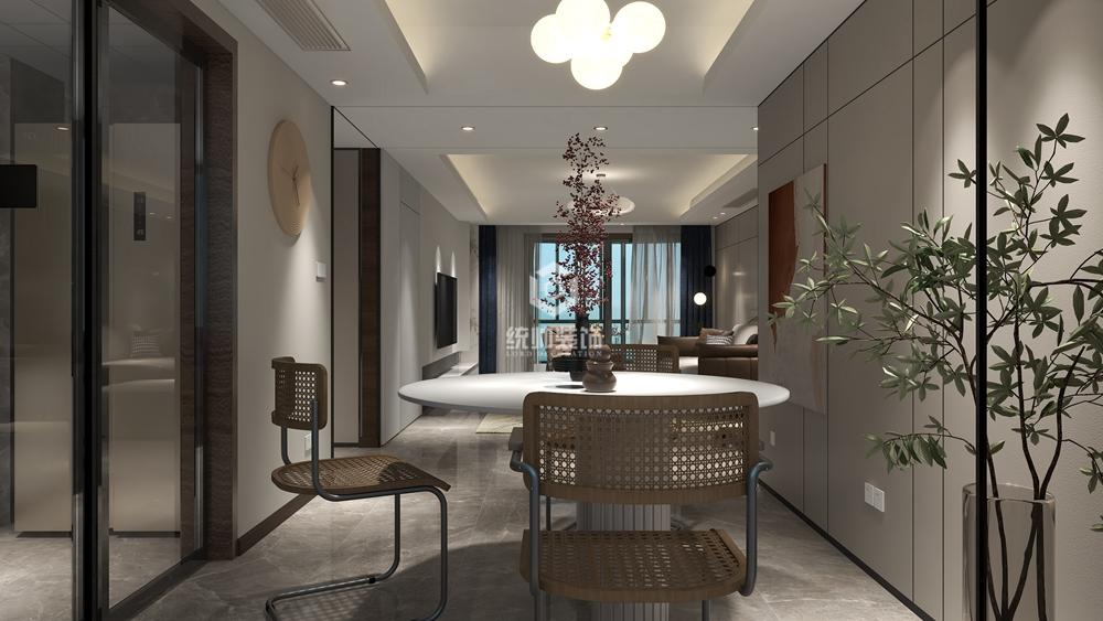 杨浦区同济国康公寓183平现代简约客厅装修效果图