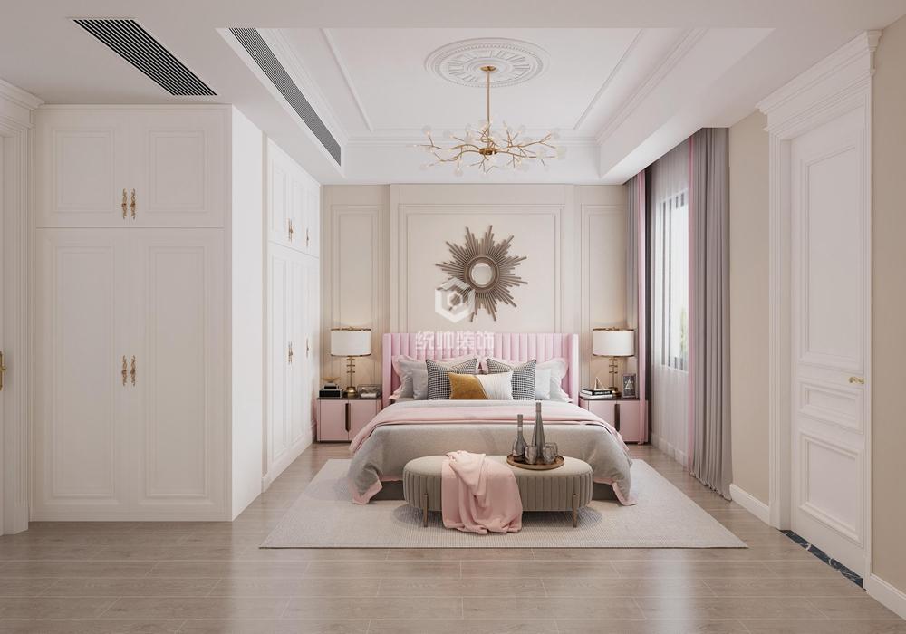 上海周边城泰威尼斯江域245平轻奢卧室装修效果图