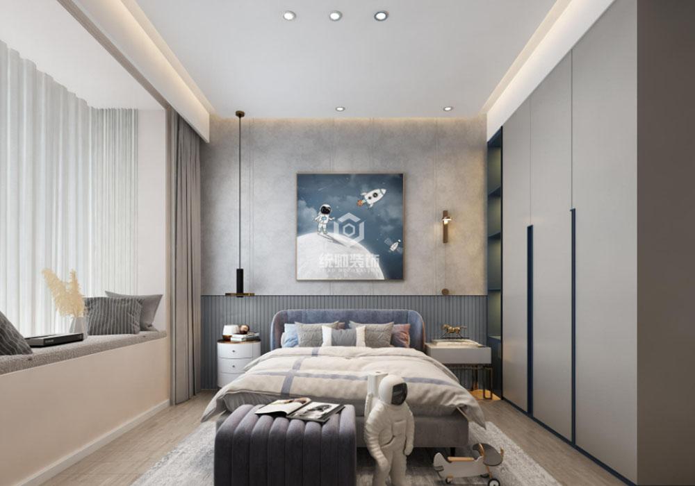 上海周邊北上海小區160平現代簡約臥室裝修效果圖