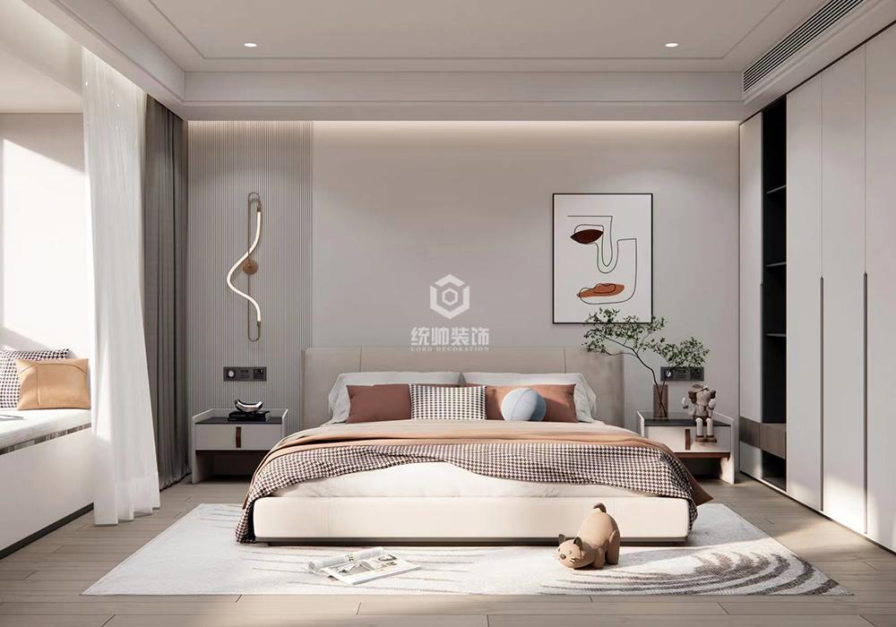 松江区金地西郊风华400平新中式卧室装修效果图