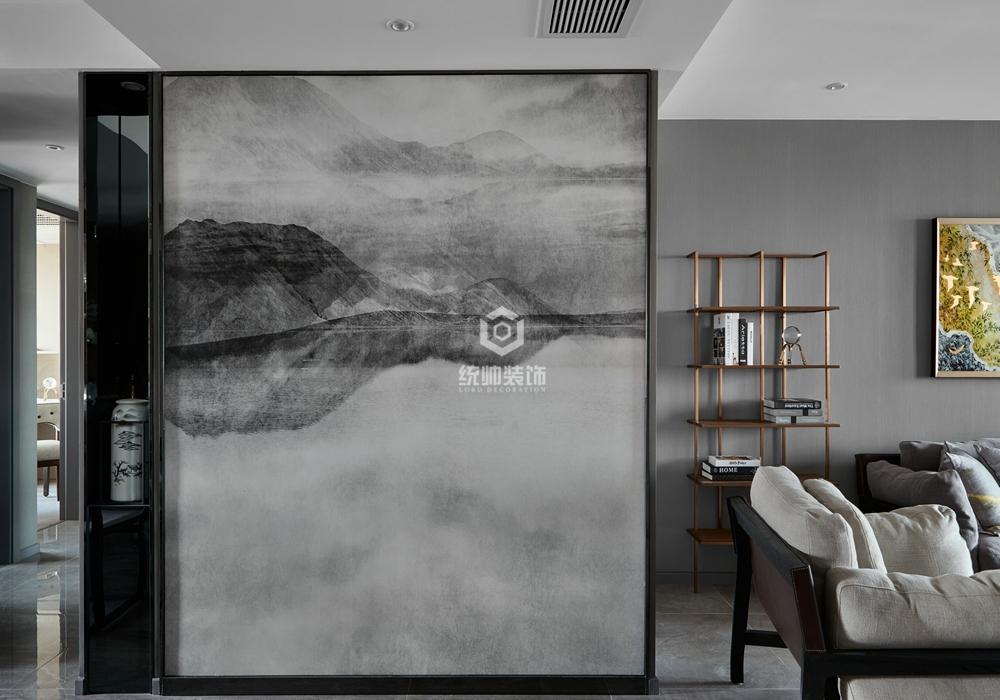 宝山区香槟国际186平中式客厅装修效果图