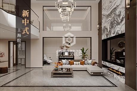 杨浦区上海院子336平新中式风格5室2厅装修效果图