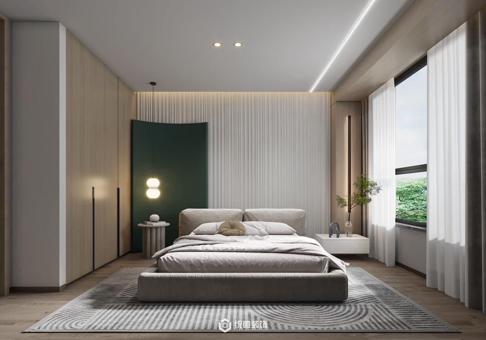 上海周边国贸200平现代简约卧室装修效果图