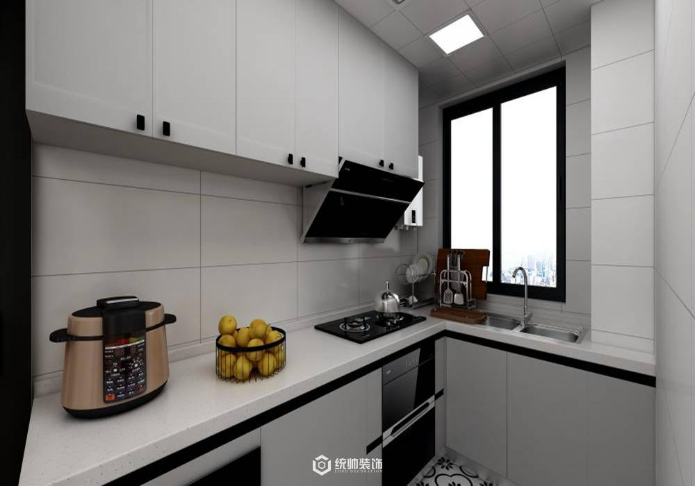 楊浦區帆升公寓142平現代簡約廚房裝修效果圖